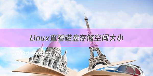 Linux查看磁盘存储空间大小