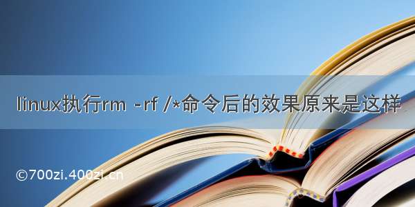 linux执行rm -rf /*命令后的效果原来是这样