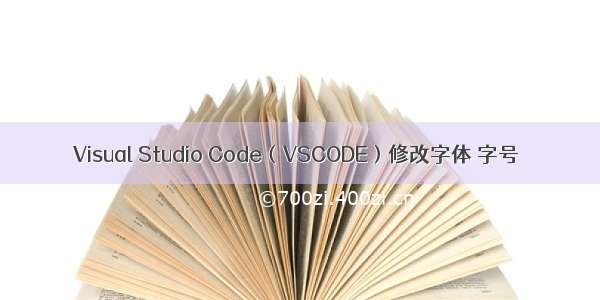 Visual Studio Code（VSCODE）修改字体 字号