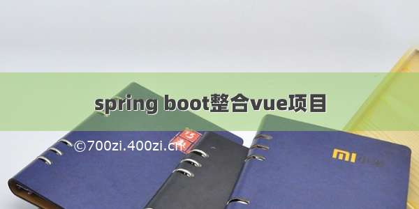 spring boot整合vue项目