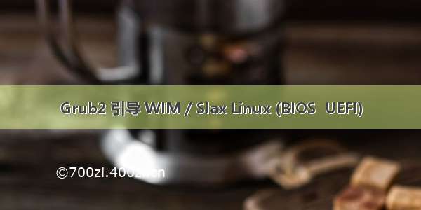 Grub2 引导 WIM / Slax Linux (BIOS  UEFI)