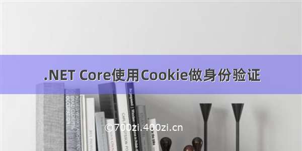 .NET Core使用Cookie做身份验证