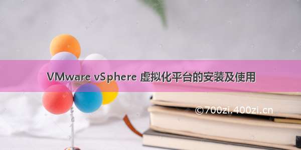 VMware vSphere 虚拟化平台的安装及使用