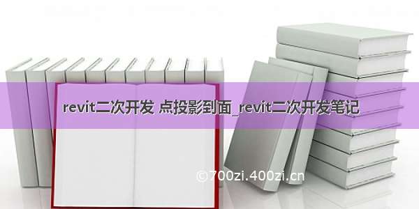 revit二次开发 点投影到面_revit二次开发笔记