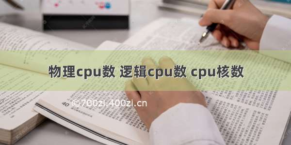 物理cpu数 逻辑cpu数 cpu核数