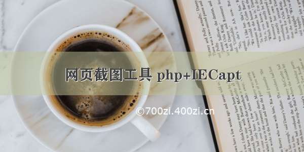 网页截图工具 php+IECapt