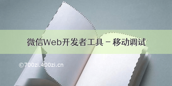 微信Web开发者工具 - 移动调试