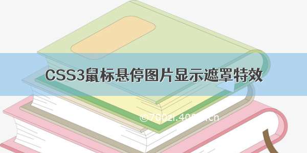 CSS3鼠标悬停图片显示遮罩特效