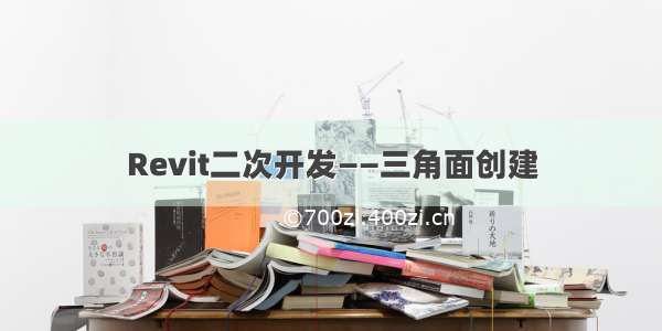 Revit二次开发——三角面创建