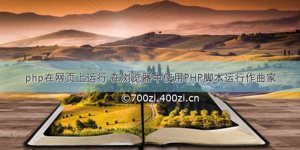 php在网页上运行 在浏览器中使用PHP脚本运行作曲家