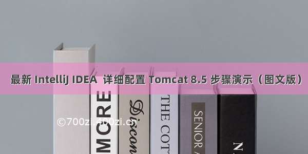  最新 IntelliJ IDEA  详细配置 Tomcat 8.5 步骤演示（图文版）