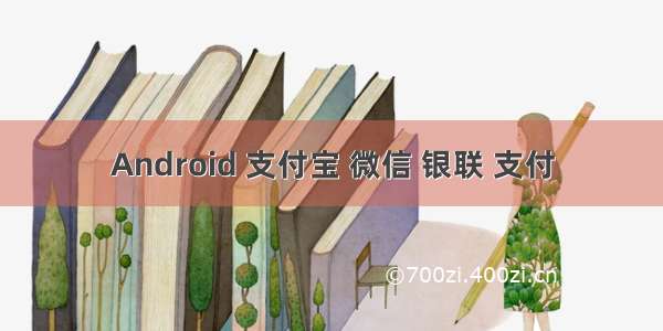 Android 支付宝 微信 银联 支付