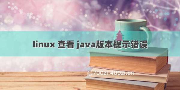 linux 查看 java版本提示错误