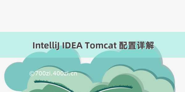 IntelliJ IDEA Tomcat 配置详解