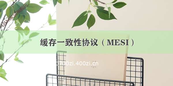 缓存一致性协议（MESI）