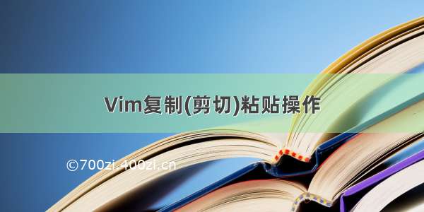 Vim复制(剪切)粘贴操作