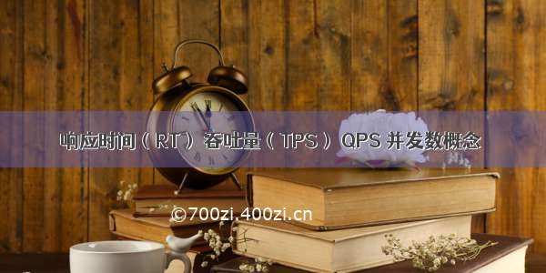 响应时间（RT） 吞吐量（TPS） QPS 并发数概念