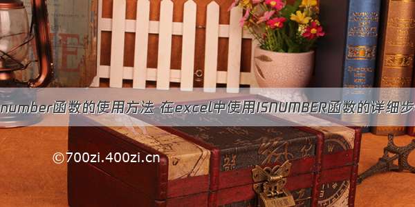 c语言isnumber函数的使用方法 在excel中使用ISNUMBER函数的详细步骤介绍