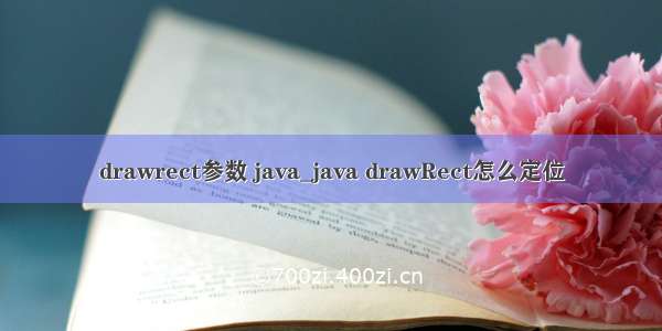 drawrect参数 java_java drawRect怎么定位