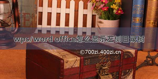 wps/word office怎么显示左侧目录树