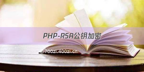 PHP-RSA公钥加密