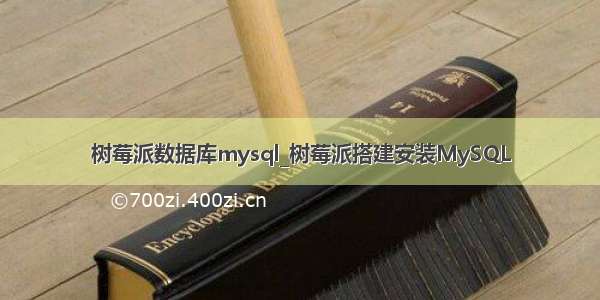 树莓派数据库mysql_树莓派搭建安装MySQL