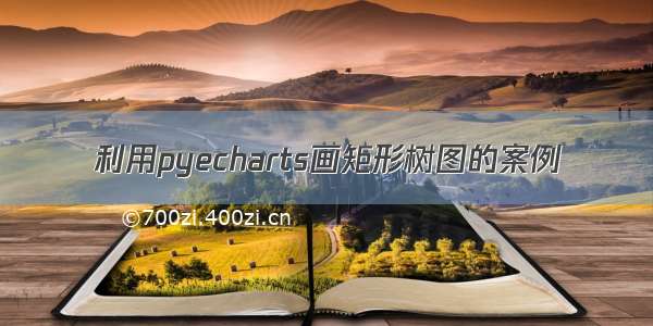 利用pyecharts画矩形树图的案例