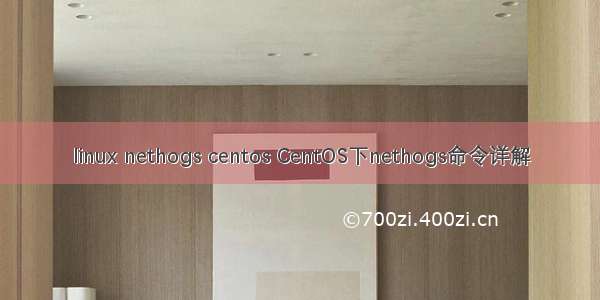 linux nethogs centos CentOS下nethogs命令详解