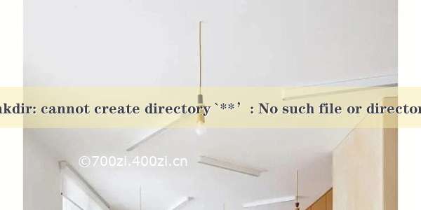 mkdir: cannot create directory `**’: No such file or directory