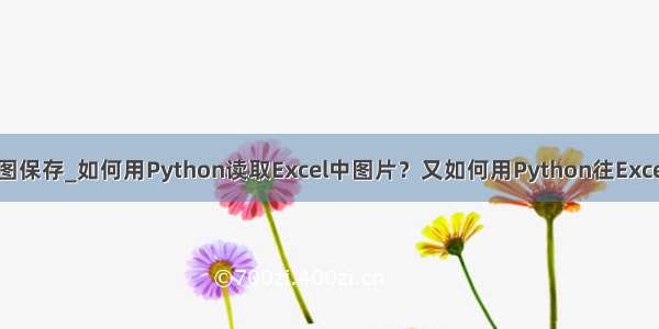 python excel截图保存_如何用Python读取Excel中图片？又如何用Python往Excel中写入图片？...