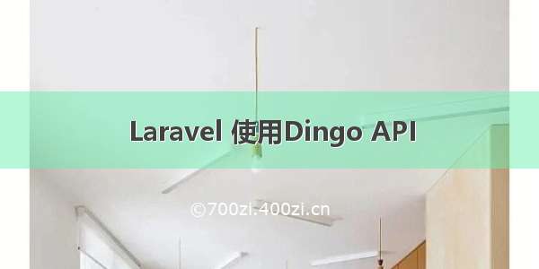 Laravel 使用Dingo API