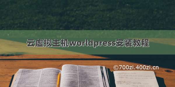 云虚拟主机worldpress安装教程