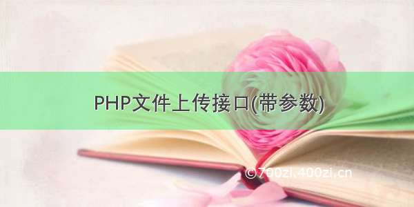 PHP文件上传接口(带参数)