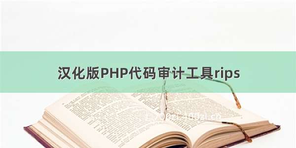 汉化版PHP代码审计工具rips