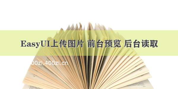 EasyUI上传图片 前台预览 后台读取