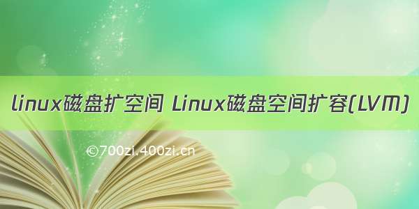 linux磁盘扩空间 Linux磁盘空间扩容(LVM)