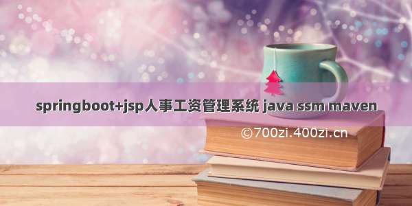 springboot+jsp人事工资管理系统 java ssm maven