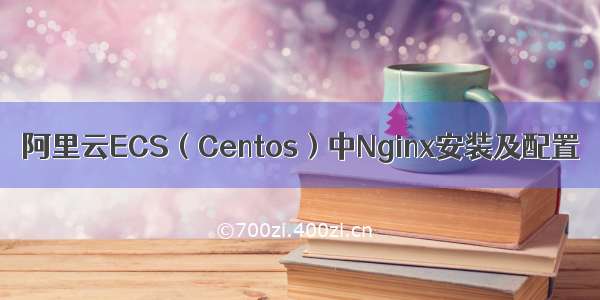 阿里云ECS（Centos）中Nginx安装及配置