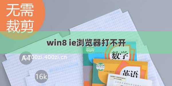 win8 ie浏览器打不开