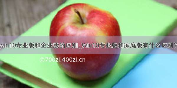 win10专业版和企业版的区别_Win10专业版和家庭版有什么区别？