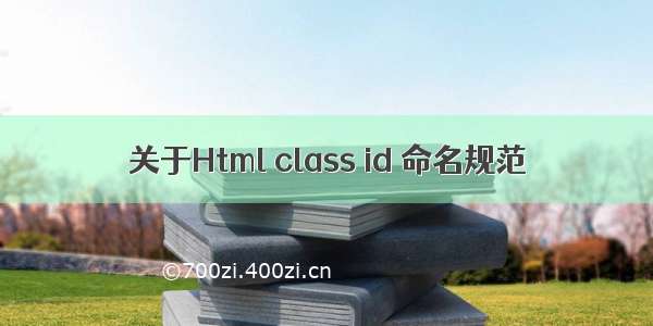 关于Html class id 命名规范