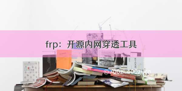 frp：开源内网穿透工具