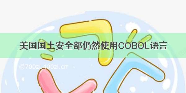 美国国土安全部仍然使用COBOL语言