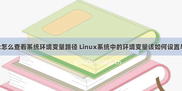 linux怎么查看系统环境变量路径 Linux系统中的环境变量该如何设置与查看