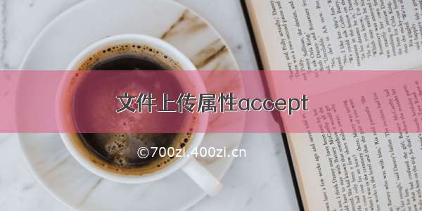 文件上传属性accept