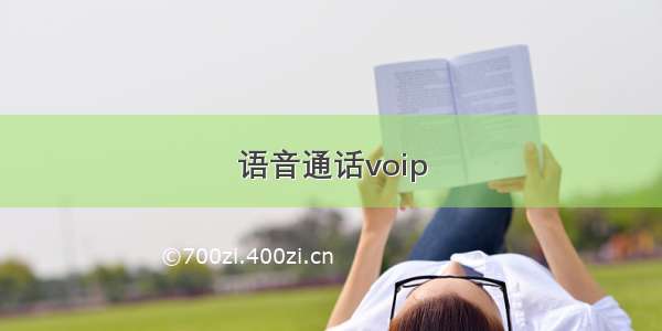 语音通话voip