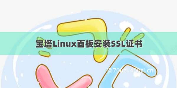 宝塔Linux面板安装SSL证书