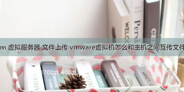 vm 虚拟服务器 文件上传 vmware虚拟机怎么和主机之间互传文件？