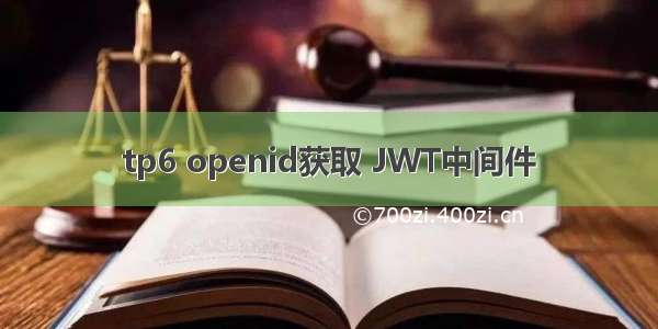 tp6 openid获取 JWT中间件