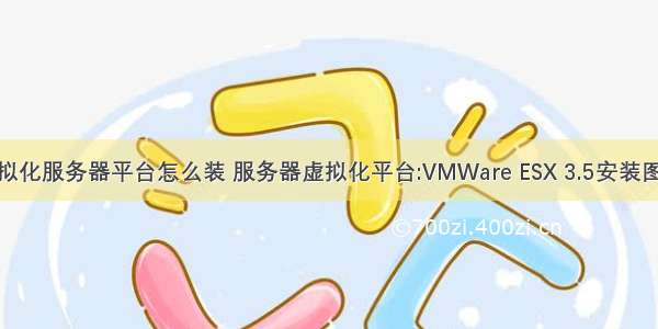 虚拟化服务器平台怎么装 服务器虚拟化平台:VMWare ESX 3.5安装图记